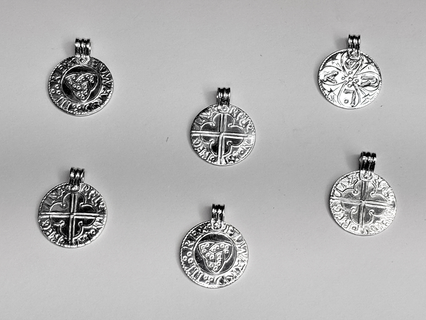 stamped coin pendants